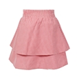 Red Gingham Tiered School Skirt