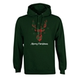 Tartan Reindeer Christmas Hoodie - Adult