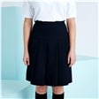 Navy Senior Pleated School Skirt