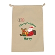 Personalised Merry Christmas Santa Stocking Gift Sack - Large