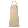 Personalised Metallic Name & Holly Christmas Apron - Adult