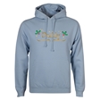 Personalised Metallic Name & Holly Christmas Hoodie - Adult