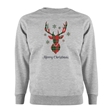 Tartan Reindeer Christmas Sweatshirt - Adult