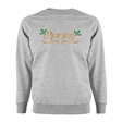 Personalised Metallic Name & Holly Christmas Sweatshirt - Adult