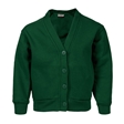 Bottle Green Cotton Rich School Cardigan