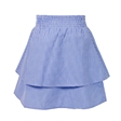 Blue Gingham Tiered School Skirt