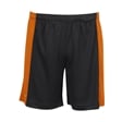 Black Orange Unisex Sports Shorts