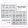 Stick On Name Labels - 20 Per Pack