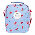 Eco-friendly cherry design children's lunch box with name label