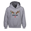 Reindeer Antlers Personalised Christmas Hoodie - Child