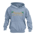 Personalised Metallic Name & Holly Christmas Hoodie - Child