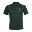 Hinchingbrooke School Unisex Sports Polo Shirt - Sparrow (Green/Blue)