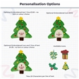 Personalisable First Christmas Tree Soft Toy