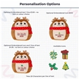 Personalisable First Christmas Reindeer Soft Toy