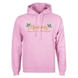 Personalised Metallic Name & Holly Christmas Hoodie - Adult