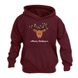 Reindeer Fairy Lights Christmas Hoodie - Child