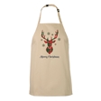 Tartan Reindeer Christmas Apron - Child