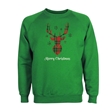 Tartan Reindeer Christmas Sweatshirt - Adult