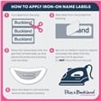 Iron On Name Labels - 20 Per Pack