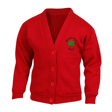 Mendip Green Primary Sweatshirt Cardigan