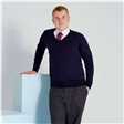 Black Cotton Blend - Fine Knit School Jumper