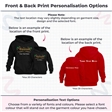 Personalised Metallic Name & Holly Christmas Hoodie - Child