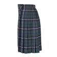 South Wilts Grammar School Kilt Style Tartan Skirt