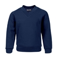 Cotton Rich Navy V-Neck Sweatshirt