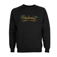 Personalised Metallic Name & Holly Christmas Sweatshirt - Adult