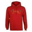 Personalised Metallic Name & Holly Christmas Hoodie - Adult