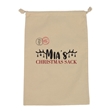 Personalised Name in Antlers Christmas Stocking Gift Sack - Large