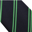 Navy Emerald Double Stripe Tie