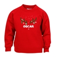 Reindeer Antlers Personalised Christmas Sweatshirt - Child