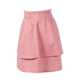Red Gingham Tiered School Skirt