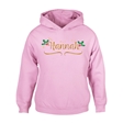 Personalised Metallic Name & Holly Christmas Hoodie - Child