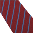 Maroon Saxe Thin Stripe School Tie