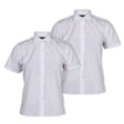 White Short Sleeve School Blouse - Twin Pack 