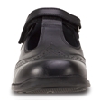 Junior Girls Black T-Bar Leather Shoes