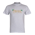Personalised Metallic Name & Holly Christmas T-Shirt - Adult