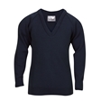 Cape Cornwall Plain Knitted V-Neck Jumper