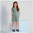 Green Gingham School Summer Dress