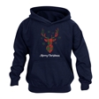 Tartan Reindeer Christmas Hoodie - Child