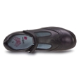 Junior Girls Black T-Bar Leather Shoes