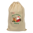 Personalised Merry Christmas Santa Stocking Gift Sack - Large