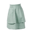 Green Gingham Tiered School Skirt