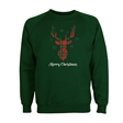 Tartan Reindeer Christmas Sweatshirt - Adult