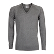 Cotton Blend Fine Knit V-Neck School Jumper