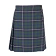 South Wilts Grammar School Kilt Style Tartan Skirt