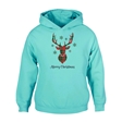 Tartan Reindeer Christmas Hoodie - Child