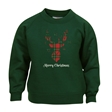 Tartan Reindeer Christmas Sweatshirt - Child